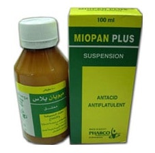 ميوبان بلاس – Miopan Plus | مضاد للحموضة والإنتفاخ