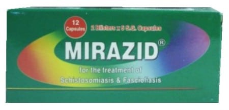 صورة , عبوة , دواء , ميرازيد , علاج البلهارسيا , Mirazid