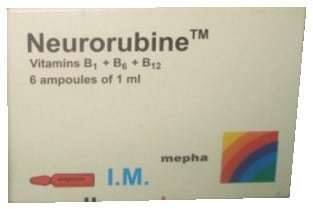 صورة,عبوة, نيوروروبين, Neurorubine