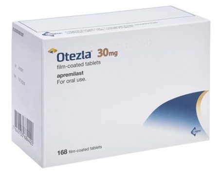 صورة , عبوة , دواء , أقراص مطلية , لعلاج التهاب المفاصل الصدفي , أوتيزلا , Otezla