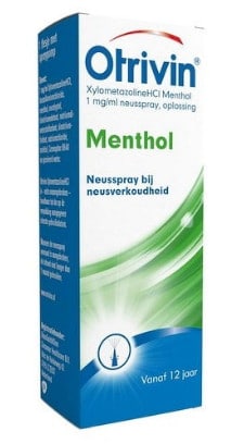 صورة , عبوة , دواء , لتخفيف احتقان الأنف , أوتريفين منتول , Otrivin Menthol