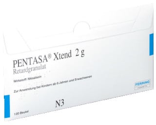 بنتاسا اكستند – Pentasa Xtend | لتقرحات التهاب القولون/ المستقيم، الكرون