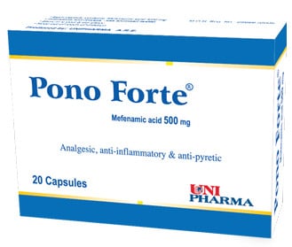 بونو/ بونوفورت – Pono/ Forte | مُسكن وخافض للحرارة ومضاد للإلتهابات