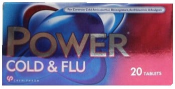 صورة, عبوة, باور كولد آند فلو, Power Cold & Flu