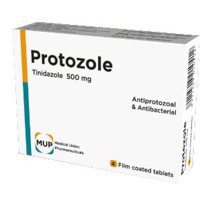 صورة, عبوة, أقراص, بروتوزول, Protozole