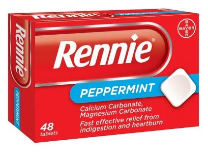 ريني بطعم النعناع – Rennie Peppermint | لعلاج حموضة المعدة