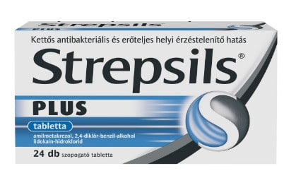 صورة , عبوة , دواء , لتخفيف آلام الحنجرة , ستريبسيلس بلس , Strepsils-Plus