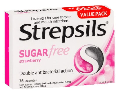 ستربسيلس بدون سكر – Strepsils-Sugar-Free-Strawberry | لتخفيف آلام الحلق