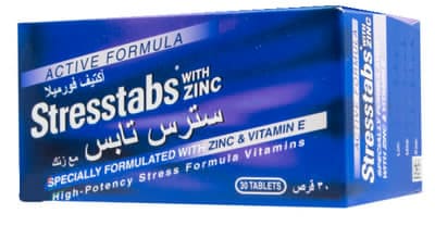 صورة, عبوة, سترس تابس ,الزنك, Stresstabs , Zinc