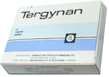 صورة , عبوة دواء , أقراص مهبلية , علاج إلتهابات المهبل , تيرجينان , Tergynan