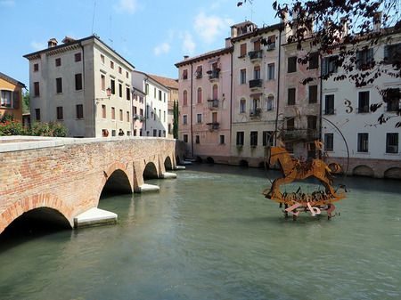 Treviso ، مدينة تريفيزو ، صورة ، إيطاليا ، نهر
