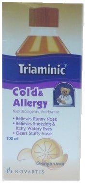 صورة, عبوة, تريامينك, Triaminic ,Cold , Allergy