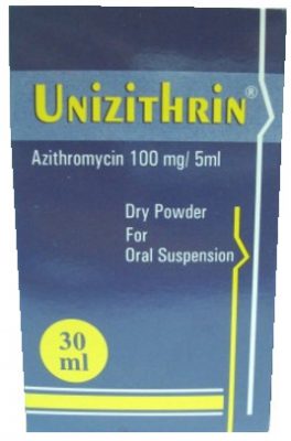 صورة, عبوة ,يونيزيثرين, Unizithrin