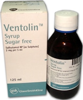 صورة , عبوة , دواء , فنتولين , شراب , Ventolin