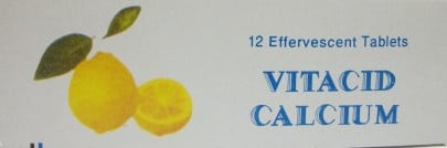 فيتاسيد كالسيوم, فوّار ,Vitacid calcium