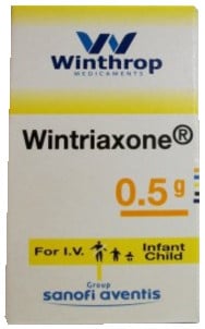 صورة, عبوة, وينترياكسون, Wintriaxone